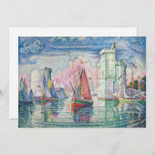 Paul Signac - Eintritt in den Hafen von La Rochell Einladung (Vorne/Hinten)