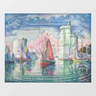 Paul Signac - Eintritt in den Hafen von La Rochell Fensteraufkleber