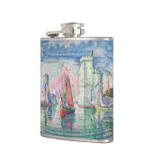 Paul Signac - Eintritt in den Hafen von La Rochell Flachmann (Links)