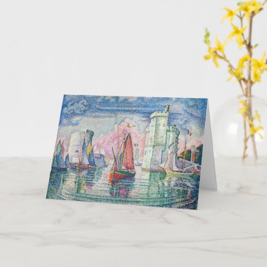 Paul Signac - Eintritt in den Hafen von La Rochell Karte (Gelbe Blume)