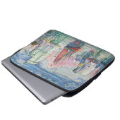 Paul Signac - Eintritt in den Hafen von La Rochell Laptopschutzhülle (Vorne Knopf)