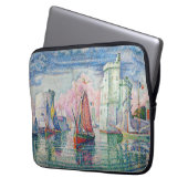 Paul Signac - Eintritt in den Hafen von La Rochell Laptopschutzhülle (Vorderseite Links)