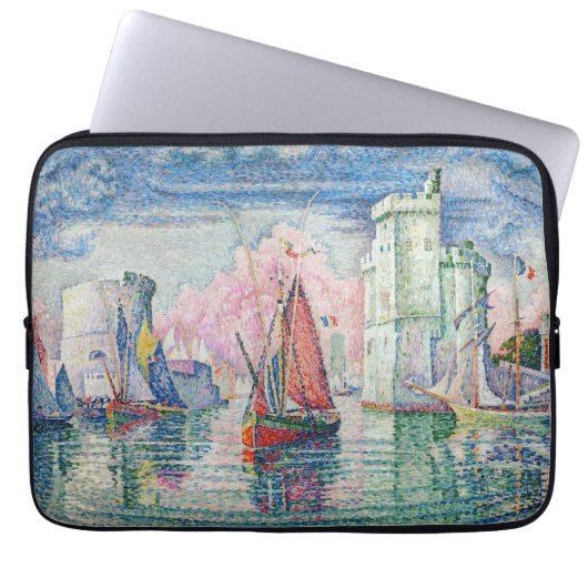 Paul Signac - Eintritt in den Hafen von La Rochell Laptopschutzhülle (Vorderseite)