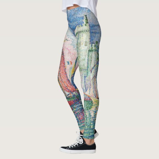 Paul Signac - Eintritt in den Hafen von La Rochell Leggings (Links)