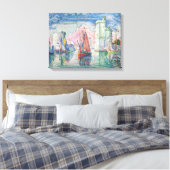 Paul Signac - Eintritt in den Hafen von La Rochell Leinwanddruck (Insitu (Schlafzimmer))