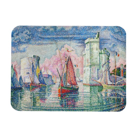 Paul Signac - Eintritt in den Hafen von La Rochell Magnet (Horizontal)