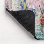 Paul Signac - Eintritt in den Hafen von La Rochell Mousepad (Ecke)