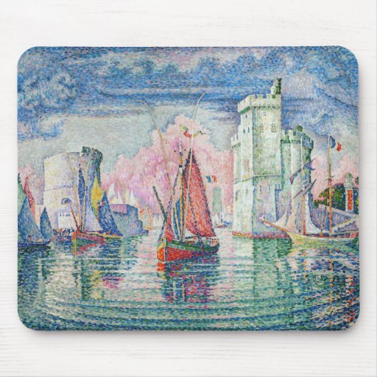 Paul Signac - Eintritt in den Hafen von La Rochell Mousepad (Vorne)