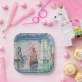 Paul Signac - Eintritt in den Hafen von La Rochell Pappteller (Party)