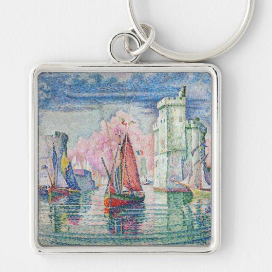 Paul Signac - Eintritt in den Hafen von La Rochell Schlüsselanhänger (Vorne)
