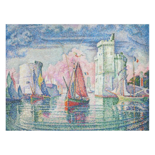 Paul Signac - Eintritt in den Hafen von La Rochell Tischdecke (Vorderseite (Horizontal))