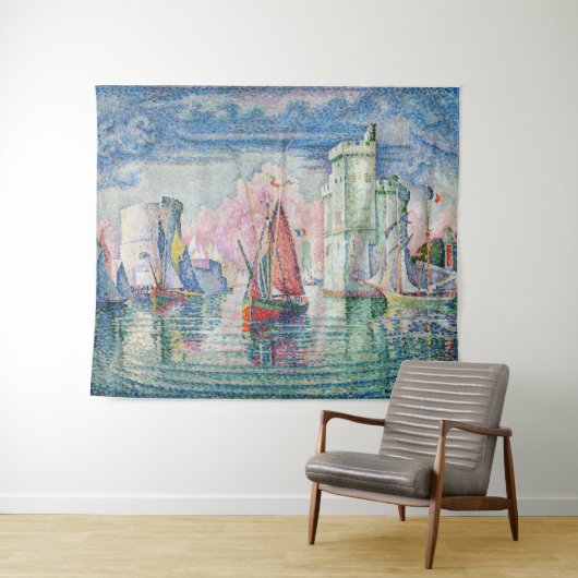 Paul Signac - Eintritt in den Hafen von La Rochell Wandteppich (Beispiel (Horizontal))