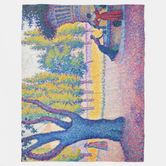 Paul Signac - Fountain des Lices, Saint-Tropez Fleecedecke (Vorderseite)