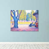 Paul Signac - Fountain des Lices, Saint-Tropez Leinwanddruck (Insitu (Holzboden))