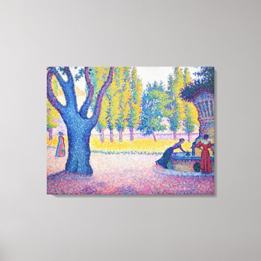 Paul Signac - Fountain des Lices, Saint-Tropez Leinwanddruck (Vorderseite)