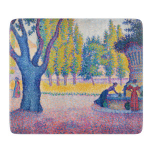 Paul Signac - Fountain des Lices, Saint-Tropez Schneidebrett