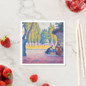 Paul Signac - Fountain des Lices, Saint-Tropez Serviette (Beispiel)