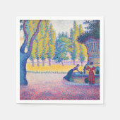 Paul Signac - Fountain des Lices, Saint-Tropez Serviette (Vorderseite)