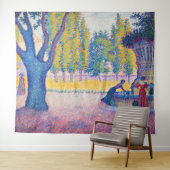 Paul Signac - Fountain des Lices, Saint-Tropez Wandteppich (Beispiel (Horizontal))