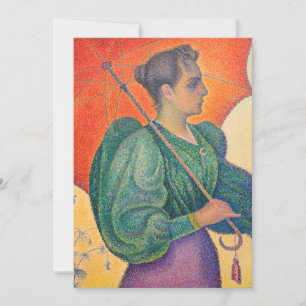 Paul Signac - Frau mit einem Sonnenschirm Einladung