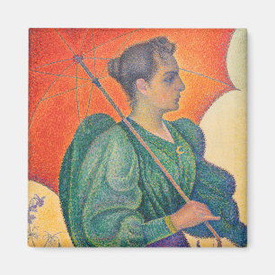 Paul Signac - Frau mit Sonnenschirm Magnet