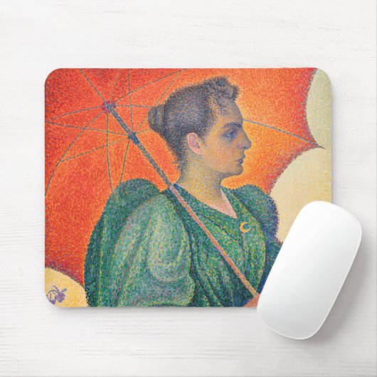 Paul Signac - Frau mit Sonnenschirm Mousepad (Mit Mouse)
