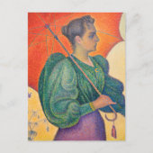 Paul Signac - Frau mit Sonnenschirm Postkarte (Vorderseite)