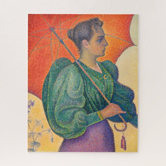 Paul Signac - Frau mit Sonnenschirm Puzzle (Vertikal)
