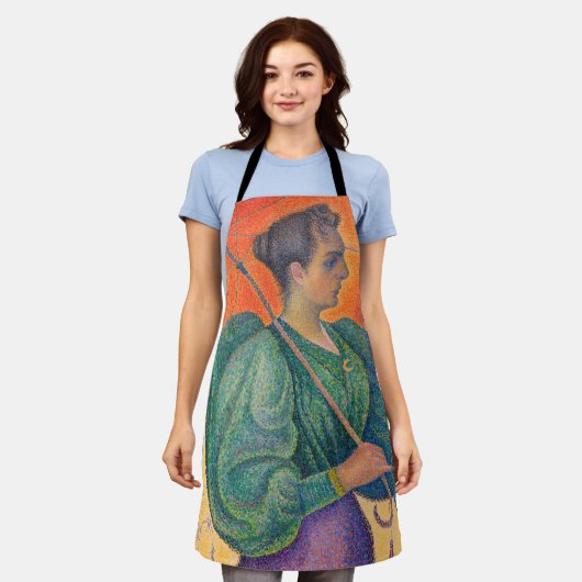 Paul Signac - Frau mit Sonnenschirm Schürze (Getragen)