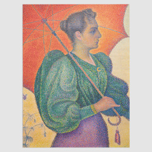 Paul Signac - Frau mit Sonnenschirm Seidenpapier