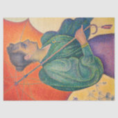 Paul Signac - Frau mit Sonnenschirm Seidenpapier (Vorderseite)