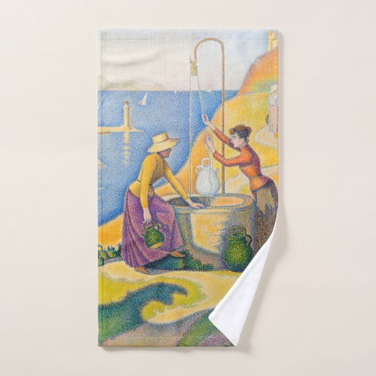 Paul Signac - Frauen am Brunnen Badhandtuch Set (Handtuch)