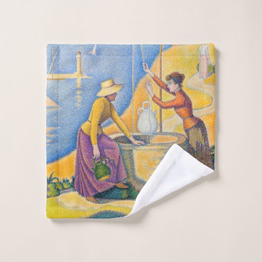 Paul Signac - Frauen am Brunnen Badhandtuch Set (Waschlappen)