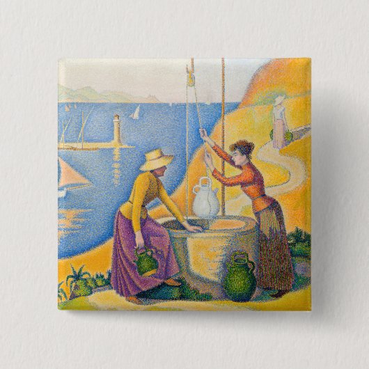 Paul Signac - Frauen am Brunnen Button (Vorderseite)