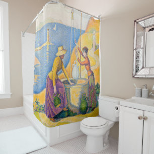 Paul Signac - Frauen am Brunnen Duschvorhang