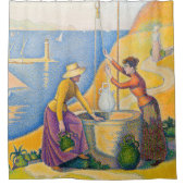 Paul Signac - Frauen am Brunnen Duschvorhang (Vorderseite)