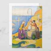 Paul Signac - Frauen am Brunnen Einladung (Vorne/Hinten)