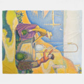 Paul Signac - Frauen am Brunnen Fleecedecke (Vorderseite (Horizontal))