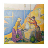 Paul Signac - Frauen am Brunnen Fliese (Vorderseite)