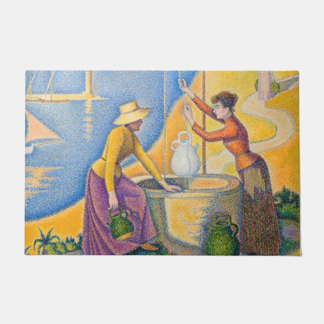 Paul Signac - Frauen am Brunnen Fußmatte (Vorderseite)