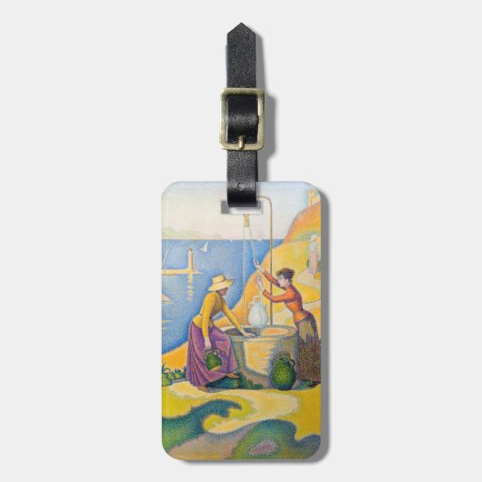 Paul Signac - Frauen am Brunnen Gepäckanhänger (Vorderseite vertikal)