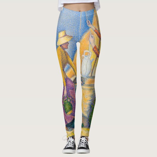Paul Signac - Frauen am Brunnen Leggings (Vorderseite)