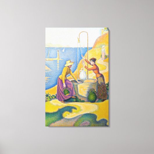 Paul Signac - Frauen am Brunnen Leinwanddruck (Vorderseite)
