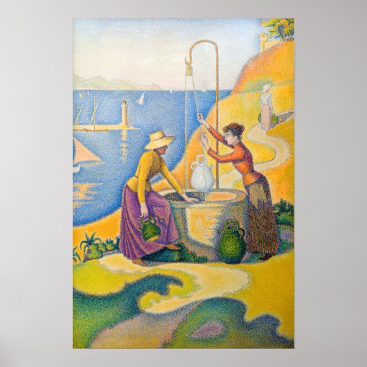 Paul Signac - Frauen am Brunnen Poster (Vorne)