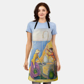 Paul Signac - Frauen am Brunnen Schürze (Getragen)