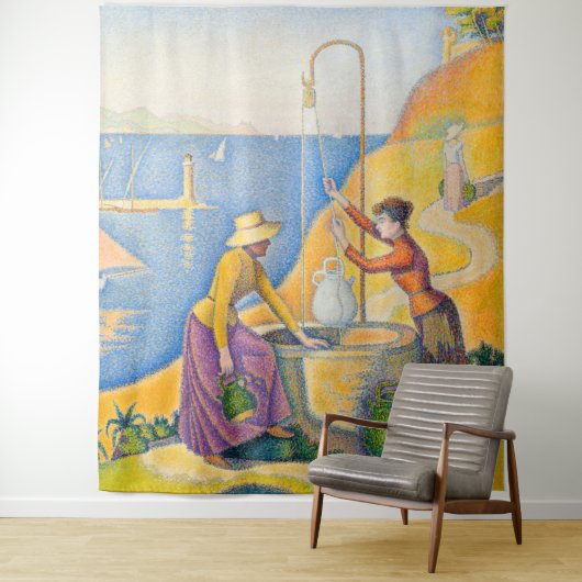 Paul Signac - Frauen am Brunnen Wandteppich (Beispiel)