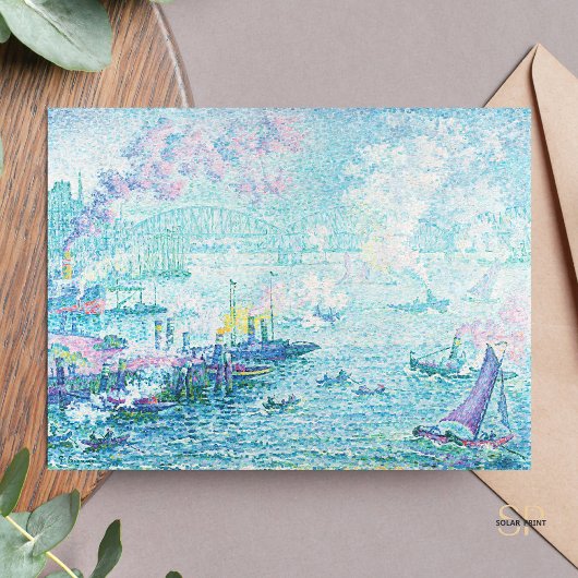 Paul Signac Hafen von Rotterdam Malerei Art Print Postkarte