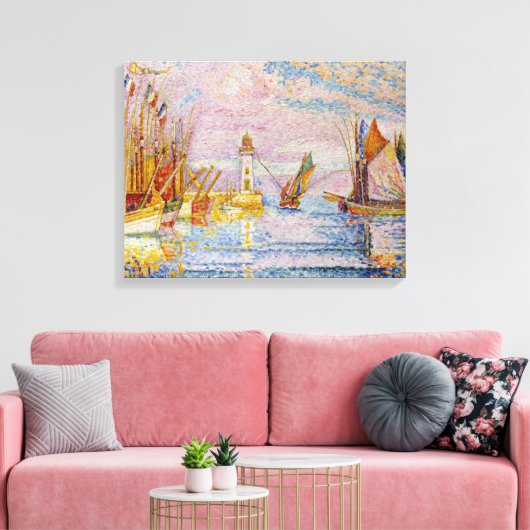 Paul Signac Lighthouse in Groix Leinwanddruck (Insitu (Wohnzimmer))