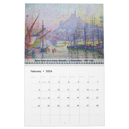 Paul Signac Masterpiece Selection Kalender (Feb 2026)