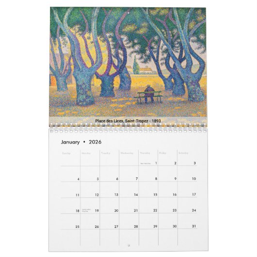 Paul Signac Masterpiece Selection Kalender (Jan 2026)